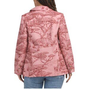 LAS SURENAS Linen Blend Safari Blazer